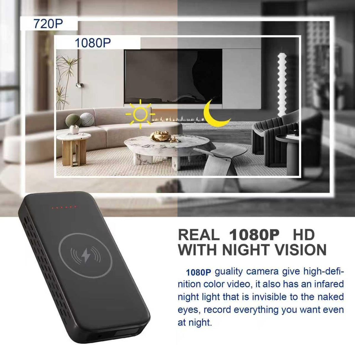 Power Bank Camera 2K