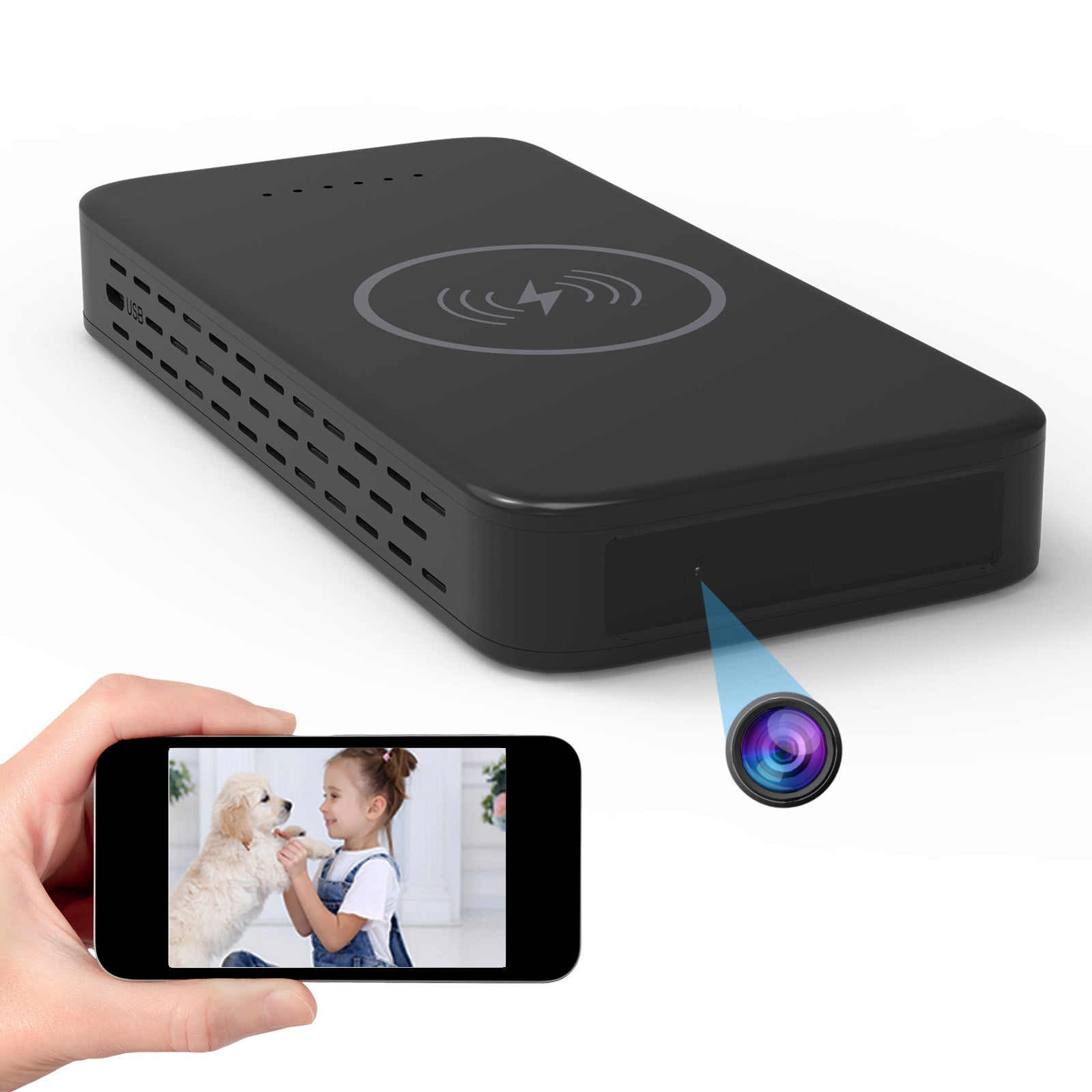 Wireless Wi-Fi Power Bank Camera
